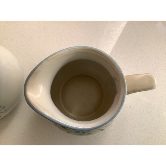 Fascino By Yamaka Stoneware Creamer and Covered Sugar Bowl Set - Picture 3 of 3